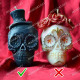 Silicone mold - Mexican male skull 3D - for making soaps, candles and figurines