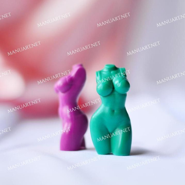Silicone mold - MINI Lady in bikini female torso 3D - for making soaps, candles and figurines