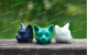 Silicone mold - MINI Buddha cat head 3D - for making soaps, candles and figurines