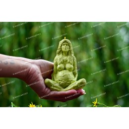 Silicone mold - Big Millennial Gaia Mother Earth Goddess 3D - for making soaps, candles and figurines