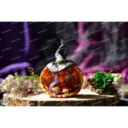Silicone mold - Witch pumpkin 3D - for making soaps, candles and figurines