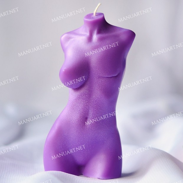 Silicone mold - Breast Cancer Awareness Scar Goddess torso #8 3D - for making soaps, candles and figurines