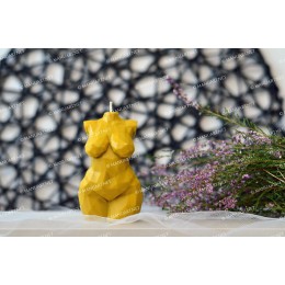 Silicone mold - Geometric Plus size Woman torso - for making soaps, candles and figurines