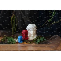 Silicone mold - Medusa Gorgon head - for making soaps, candles and figurines