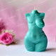 Silicone mold - Breast Cancer Survivor plus size Goddess torso with scar - for making soaps, candles and figurines