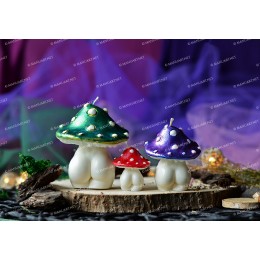 Silicone mold - Big Mushroom Goddess 3D - for making soaps, candles and figurines