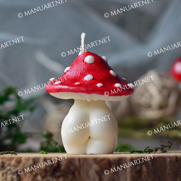 Silicone mold - Little Mushroom Goddess 3D - for making soaps, candles and figurines