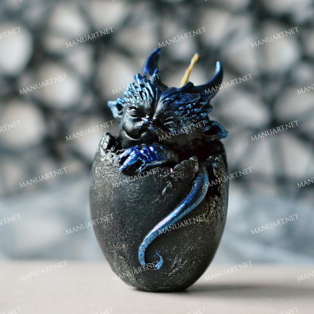 Silicone mold - Dragon in the egg 3D - for making soaps, candles and figurines