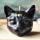 Silicone mold - Triple moon cat head 3D - for making soaps, candles and figurines