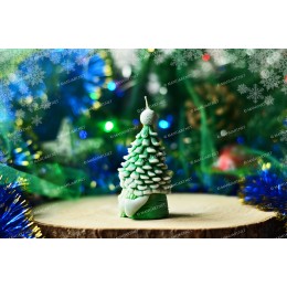 Silicone mold - Christmas tree hat Scandinavian gnome 3D - for making soaps, candles and figurines