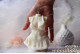 Silicone mold - Big Lady Santa in skirt torso 3D - for making soaps, candles and figurines