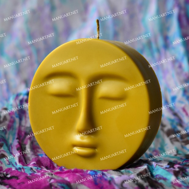 Silicone mold - Moon face 2D - for making soaps, candles and figurines