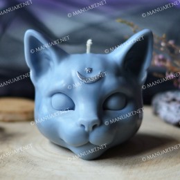 Moon with a star cat head 3D