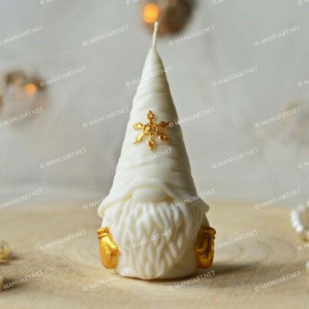 Silicone mold - Scandinavian Christmas Gnome 3D - for making soaps, candles and figurines