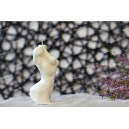Silicone mold - Athletic female torso 3D - for making soaps, candles and figurines