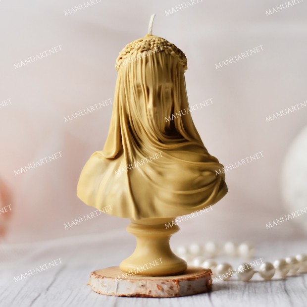 💚 Silicone mold The Veiled Maiden bust 3D 💚