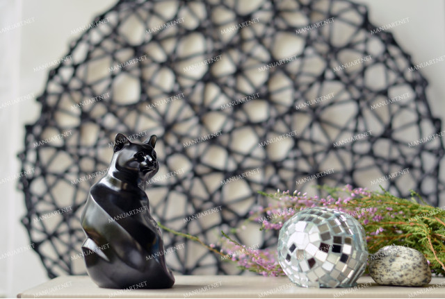 Sitting Cat Mold candle making for soap, resin, plaster - animal silicone mould