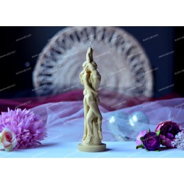 Silicone mold - Large 20 cm/8'' Lovers 3D - for making soaps, candles and figurines