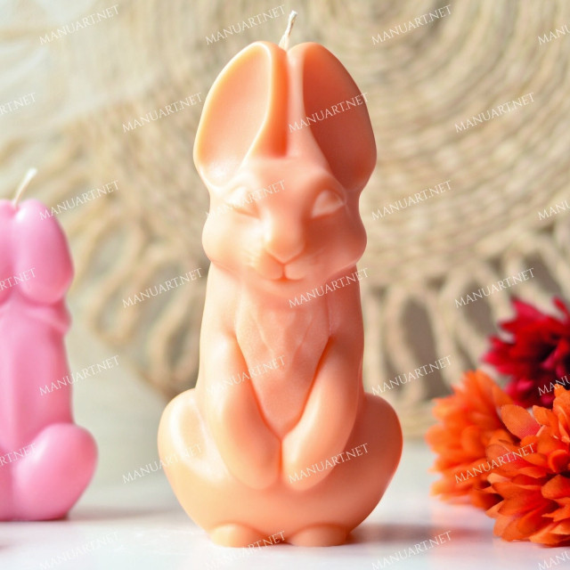 Silicone mold - BIG Bad bunny 150mm - for making soaps, candles and figurines