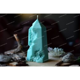 Silicone mold - Geode crystal 3D - for making soaps, candles and figurines