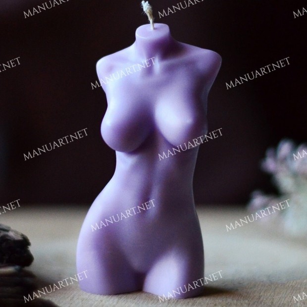 Silicone mold - Female torso #8 75mm - for making soaps, candles and figurines