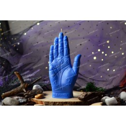 Silicone mold - Palmistry Hand with eye Illuminati 20cm - for making soaps, candles and figurines