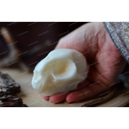 Silicone mold - Сat skull real size  - for making soaps, candles and figurines