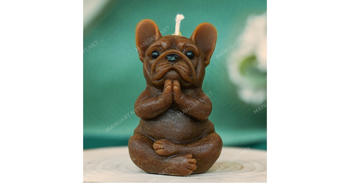 Wugebud 1 Pcs 3D French Bulldog Dog Head Silicone Mold DIY Baking