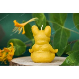 Silicone mold - French bulldog in Yoga - for making soaps, candles and figurines