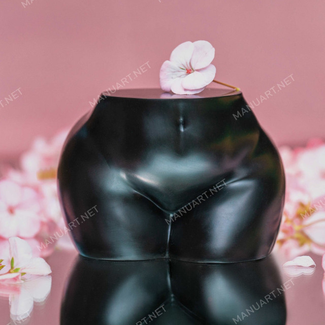 Silicone mold - Large Curvy Booty bottom - for making soaps, candles and figurines