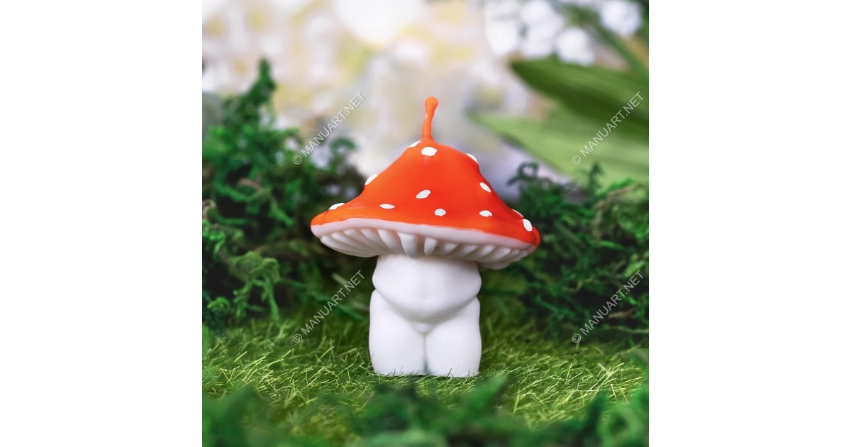 Silicone Mold - Big Mushroom Goddess 3D - for Making Soaps, Candles and Figurines