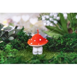 Silicone mold - Little Male Mushroom - for making soaps, candles and figurines