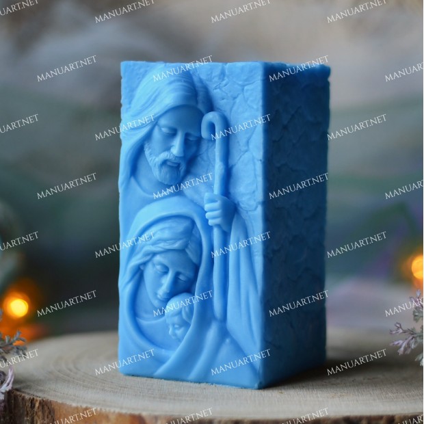 Silicone mold - Big Holy Family - for making soaps, candles and figurines
