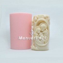 Silicone mold - Set of 3 molds for candles Christianity  - for making soaps, candles and figurines