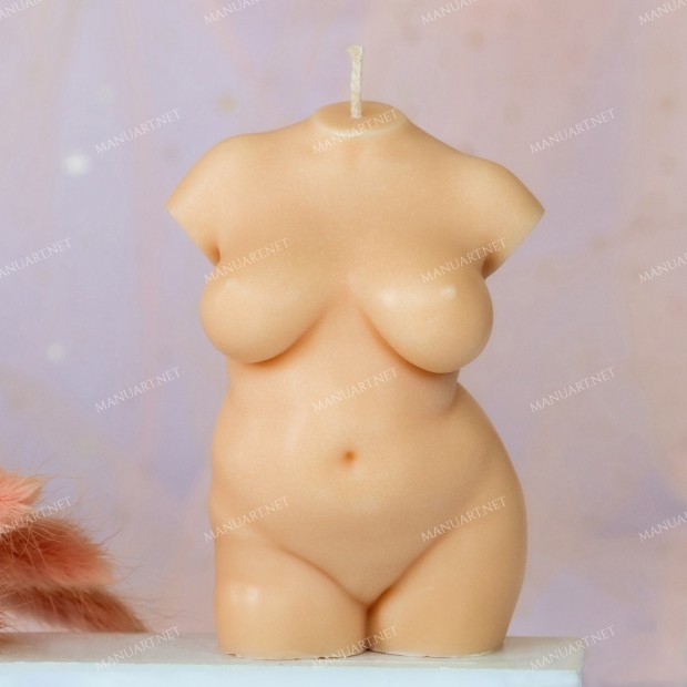 Silicone mold - Plus size Woman torso  - for making soaps, candles and figurines