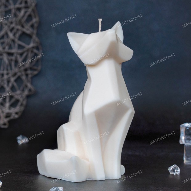 Silicone mold - Geometric Fox  - for making soaps, candles and figurines