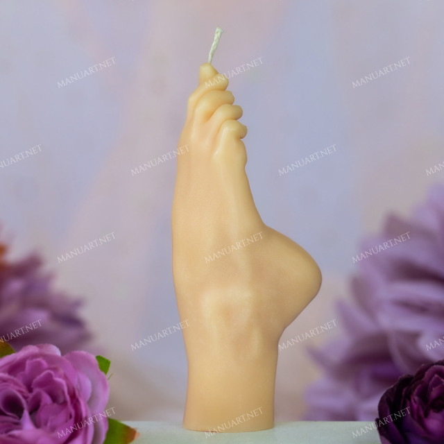 Silicone mold - Female foot - for making soaps, candles and figurines