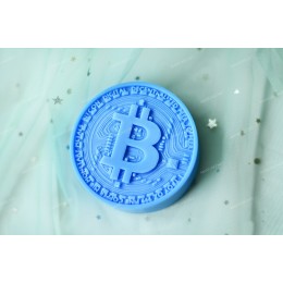 Silicone mold - Bitcoin - for making soaps, candles and figurines