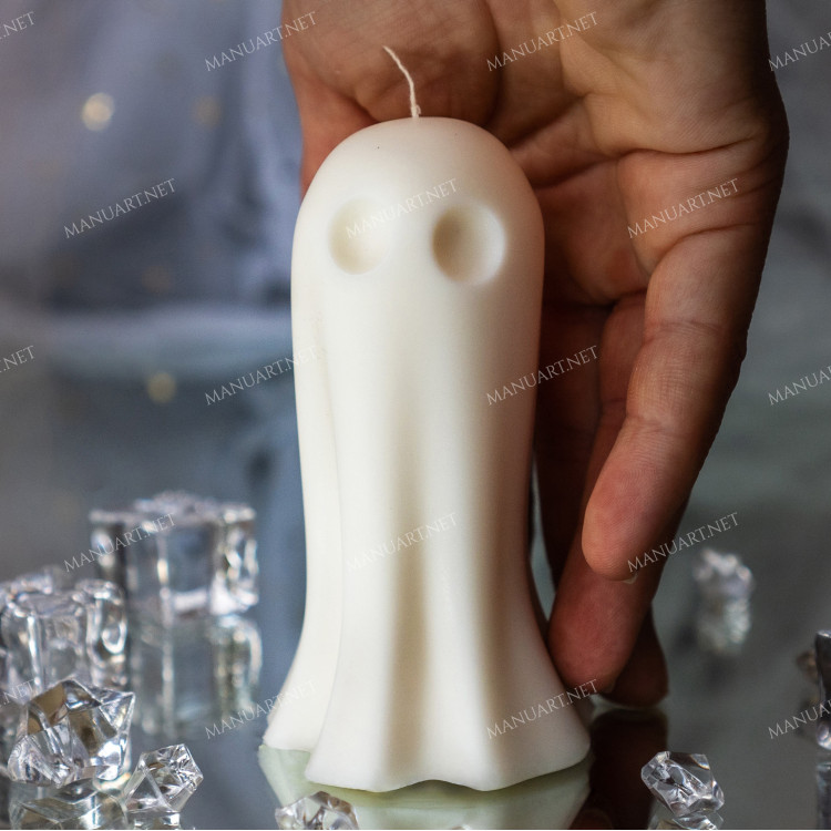 Silicone mold - Cute ghost - for making soaps, candles and figurines