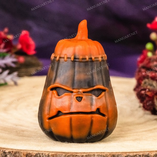 Silicone mold - Little Halloween pumpkin #2 - for making soaps, candles and figurines