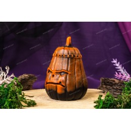 Silicone mold - Big Halloween pumpkin #2 - for making soaps, candles and figurines