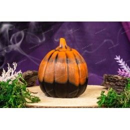 Silicone mold - Big halloween pumpkin #4 - for making soaps, candles and figurines