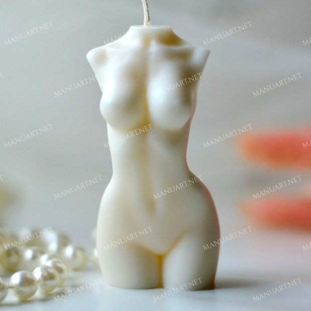 Silicone mold - Woman torso 75mm - for making soaps, candles and figurines