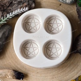 Witchcraft symbols - 4 pentagrams
