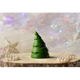 Silicone mold - Christmas tree 3D - for making soaps, candles and figurines