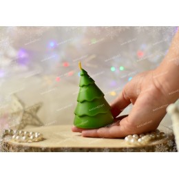 Silicone mold - Christmas tree 3D - for making soaps, candles and figurines