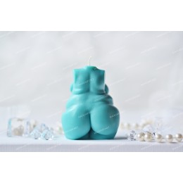 Silicone mold - Super chubby Woman torso 3D small - for making soaps, candles and figurines