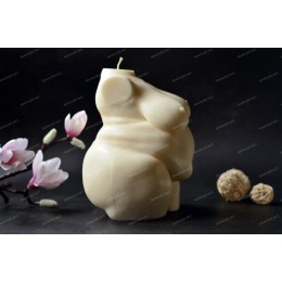 Silicone mold - 20 cm/8'' Super chubby Woman torso 3D - for making soaps, candles and figurines