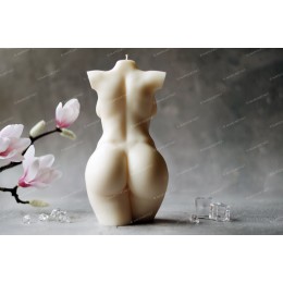 Silicone mold - Big 20cm/8'' Curvy Woman torso #9 3D - for making soaps, candles and figurines