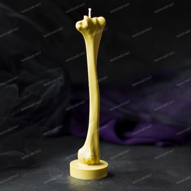 Silicone mold - Human bone - for making soaps, candles and figurines